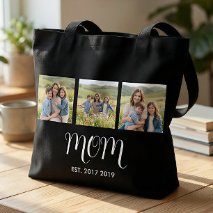 Tote Bag Maman a établi un script noir 3 Photo