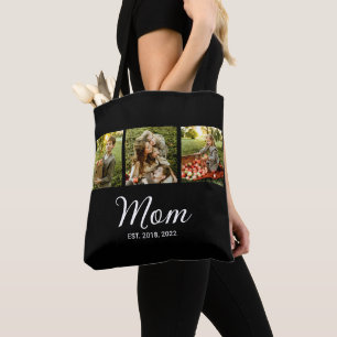 Tote Bag Maman a établi un script noir 3 Photo
