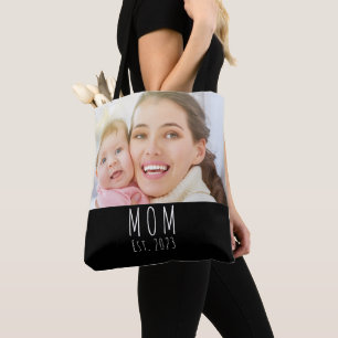 Tote Bag Maman a établi un script photo noir 