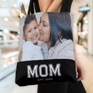 Tote Bag Maman a établi une photo noire audacieuse