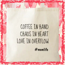 Tote Bag Maman Café Maman Mignonne Maman à la Mode Cadeau d