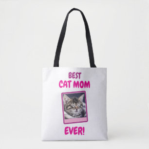 TOTE BAG MAMAN CHAT PERSONNALISÉE FÊTE DES MÈRES JOURNÉE CH