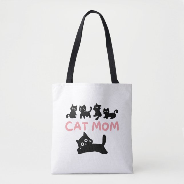 Tote Bag Maman de chat (Devant)