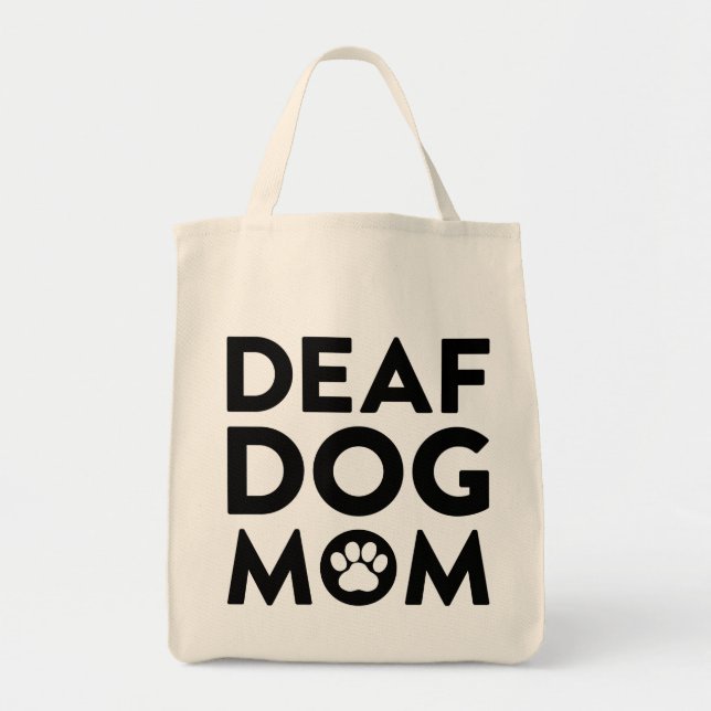 Tote Bag Maman de chien sourd (Devant)