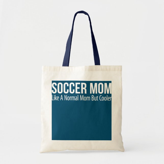Tote Bag Maman De Football Comme Une Maman Normale Mais Gla (Devant)
