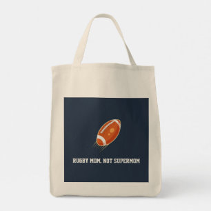 Tote Bag "Maman de rugby, pas de supermom" AMOUREUX DE RUGB