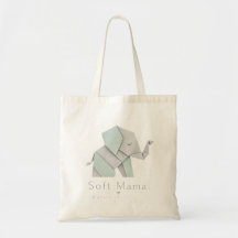 Maman Douce Éléphant Pastel Mignon – Géométrique M