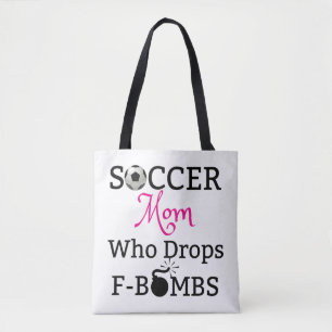 Tote Bag Maman drôle du football qui laisse tomber des