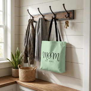 Tote Bag Maman établie Nouveau Cadeau de maman Écriture noi
