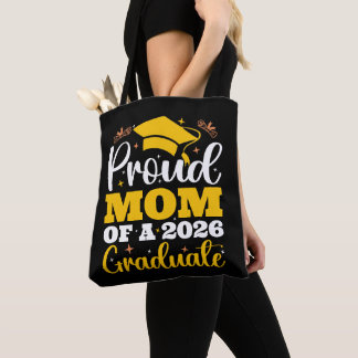 Tote Bag Maman fière d'un diplômé personnalisé 2026