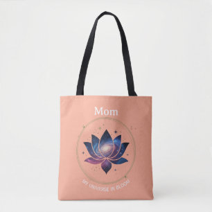 Tote Bag Maman Fleur de Lotus Cosmique en Fleur