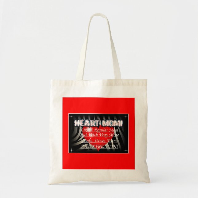 Tote Bag Maman Fourre-tout de coeur (Devant)