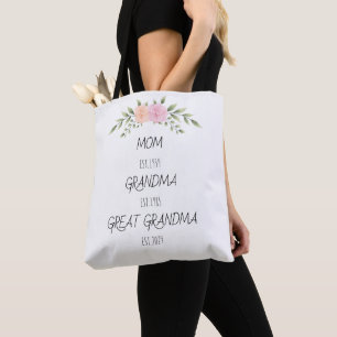 Tote Bag Maman Grand-mère Grand-mère Est Personnalisée Anné