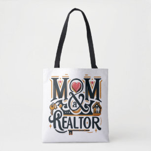 Tote Bag Maman Realtor Agent Immobilier Cadeau