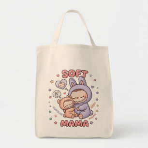 Tote Bag Maman Sci-Fi Mignonne et Bébé Astronaute Design