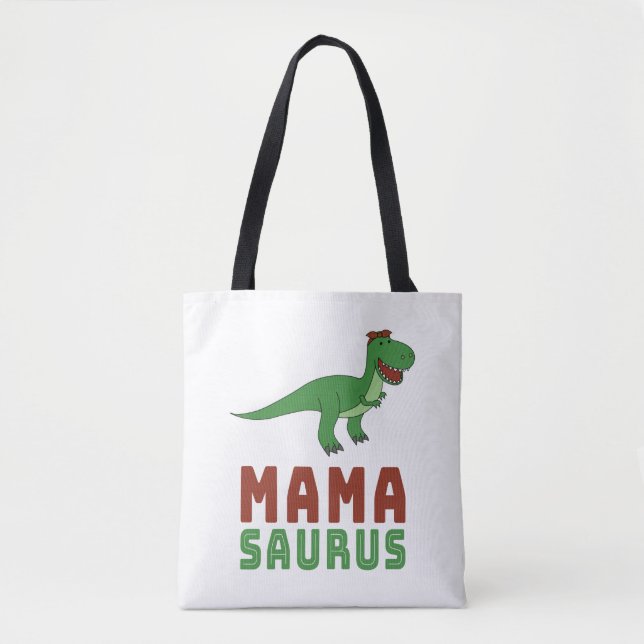 Tote Bag Mamasaurus Dinosaur Tyrannosaurus Rex Fête des mèr (Devant)