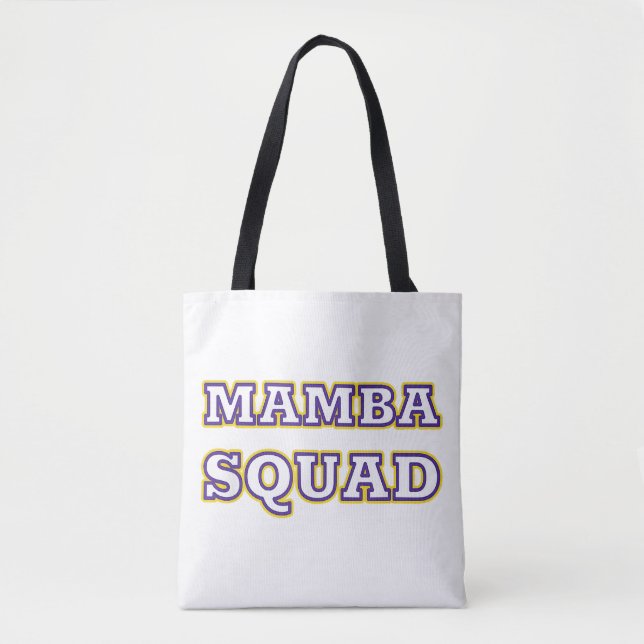 Tote Bag Mamba Squad drôle Vêtements pour Amateur de serpen (Devant)
