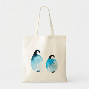 Tote Bag Manchots mignons aquarelle