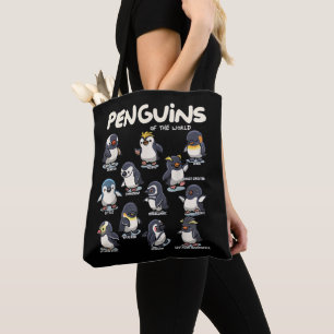 Tote Bag Manchots Pingouins Animaux du Monde Amour des Manc