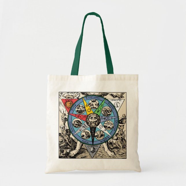 Tote Bag Mandala - alchimique (Devant)