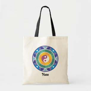 Tote Bag Mandala couleur arc-en-ciel chinois Customisé