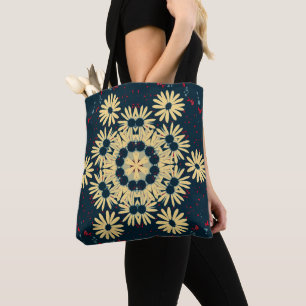 Tote Bag Mandala Daisy Dreams