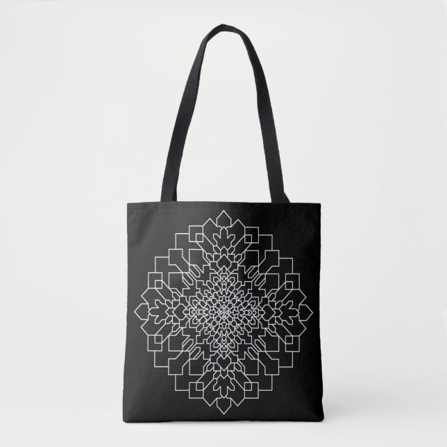 Tote Bag Mandala géométrique #15 (Devant)