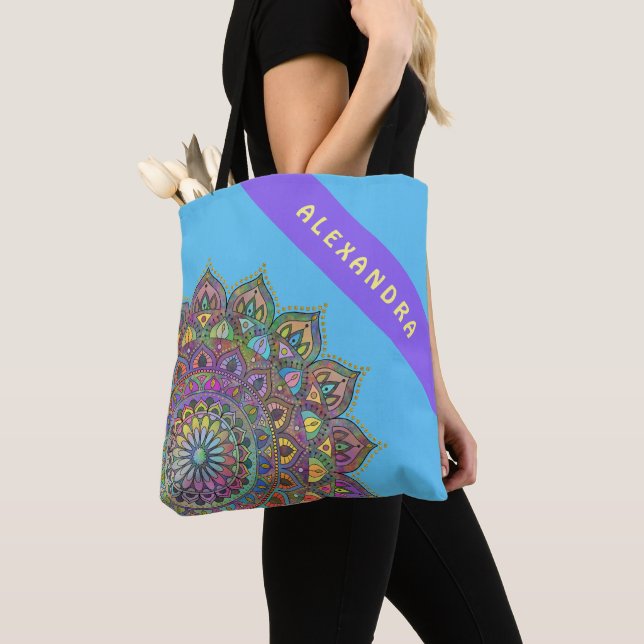 Tote Bag Mandala Inde Style 1 (De près)