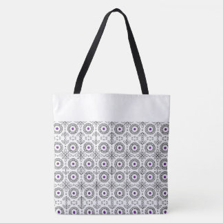 Tote Bag Mandala tressé et Leaf Motif Design