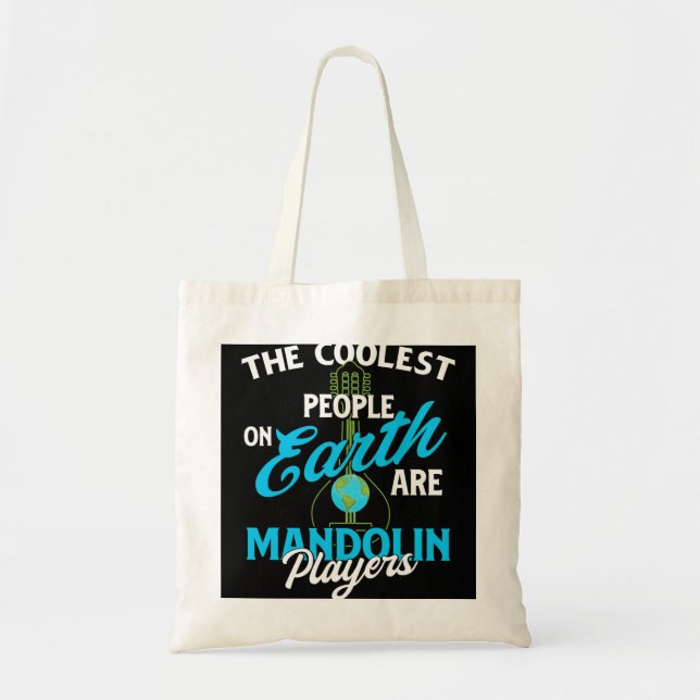 Tote Bag Mandolin Lover Les Gens Les Plus Cools Sur Terre S (Devant)
