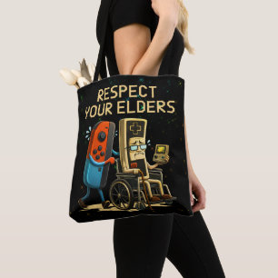 Tote Bag Manette de jeu rétro drôle pour respecter vos aîné
