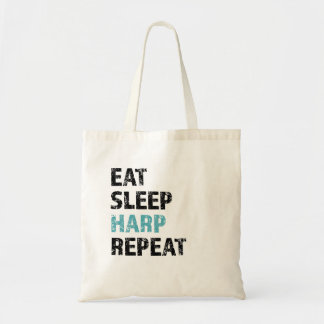 Tote Bag Mange, dort, harpe, répète