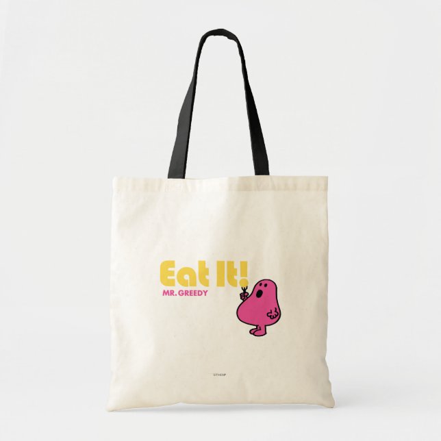 Tote Bag Mange-Le Avec M. Greedy (Devant)