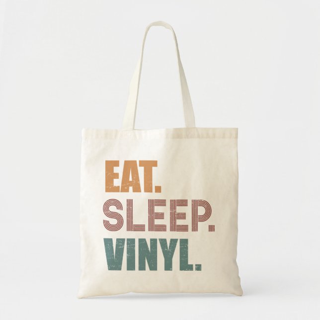 Tote Bag Manger. Dormir. Vinyl. (Devant)