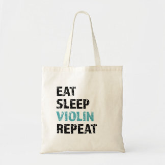 Tote Bag Manger, Dormir, Violon, Répéter