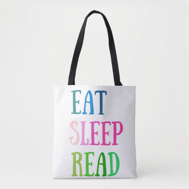 Tote Bag MANGER SOMMEIL LIRE fourre-tout (Devant)