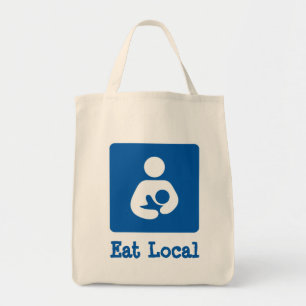Tote Bag Mangez allaiter de gens du pays/icône de soins