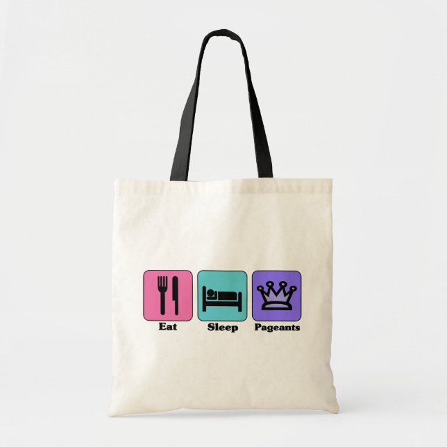 Tote Bag Mangez la reconstitution historique de sommeil (Devant)
