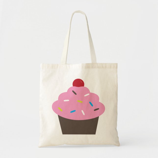 Tote Bag Mangez le petit gâteau (Devant)