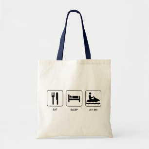 Tote Bag Mangez le ski de jet de sommeil