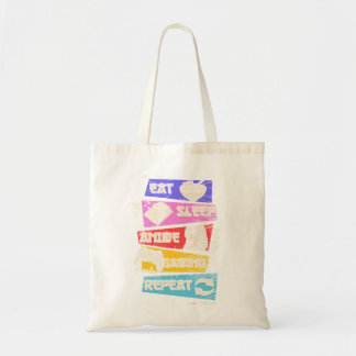 Tote Bag Mangez Sleep Anime Jeu Répéter Otaku Gamer Japonai
