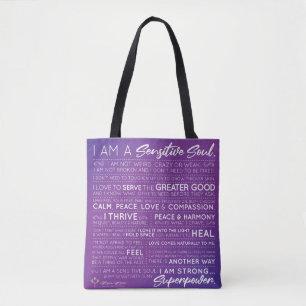 Tote Bag Manifeste de l'âme sensible à Fourre-tout