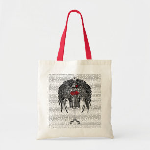 Tote Bag Mannequin avec les ailes noires