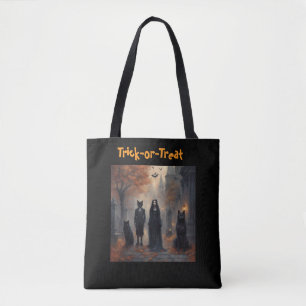 Tote Bag Manoir gothique Halloween et friandises ou farces