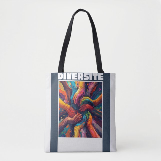 Tote Bag Many Hands, One Future – Diversité (Devant)