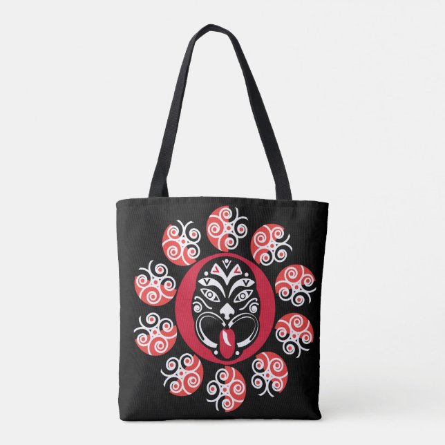 Tote Bag Maori Haka | Nouvelle-Zélande | Art natif | Tabl D (Dos)