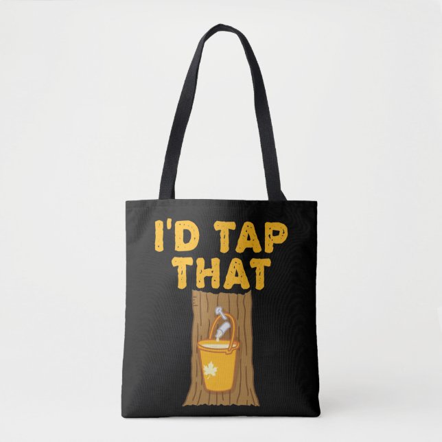 Tote Bag Maple Tree je tapais ce sucre (Devant)