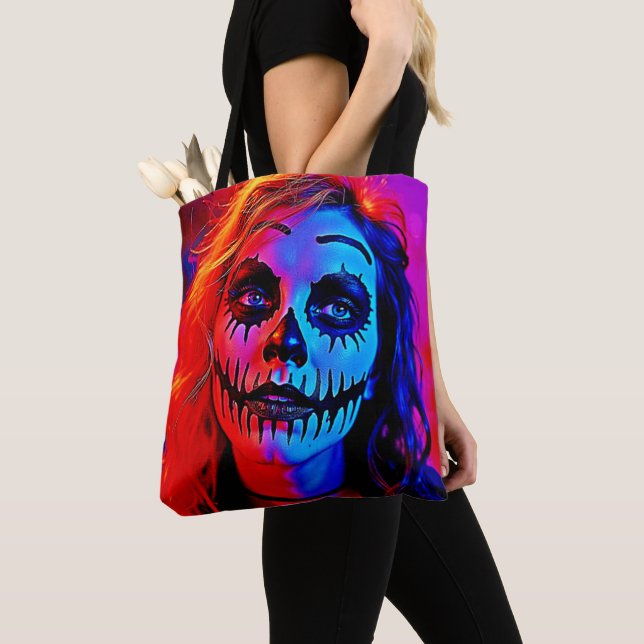 Tote Bag Maquillage d'Halloween (De près)
