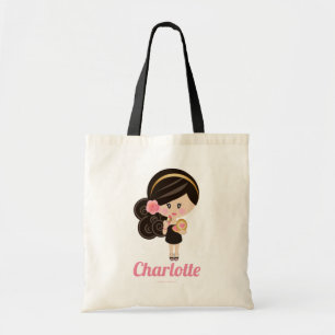 Tote Bag Maquillage Fille Tout Poussée Vers Le Haut Cheveux