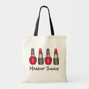 Tote Bag Maquillage Junkie Rouge Lipstick ongle polonais Be